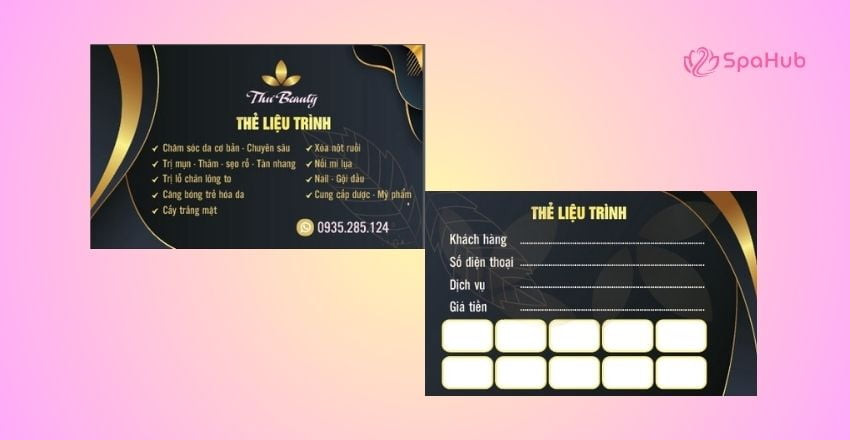 Lựa chọn nơi in ấn uy tín để có thẻ liệu trình spa bền đẹp