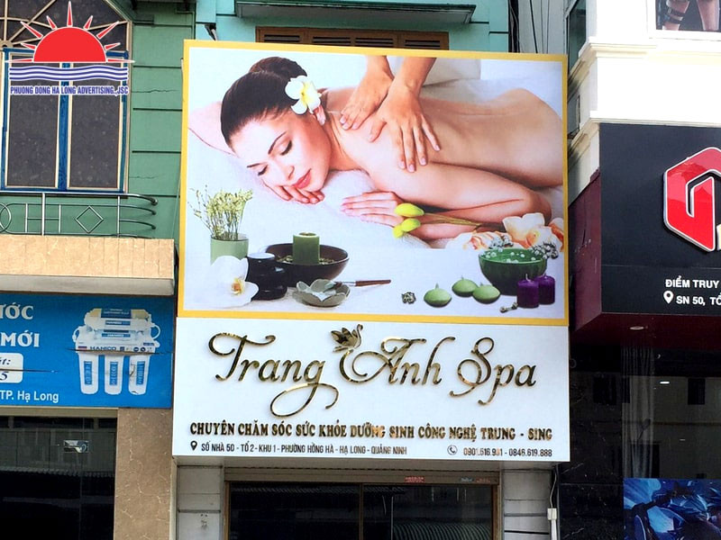 Mẫu biển hiệu spa chăm sóc da đẹp