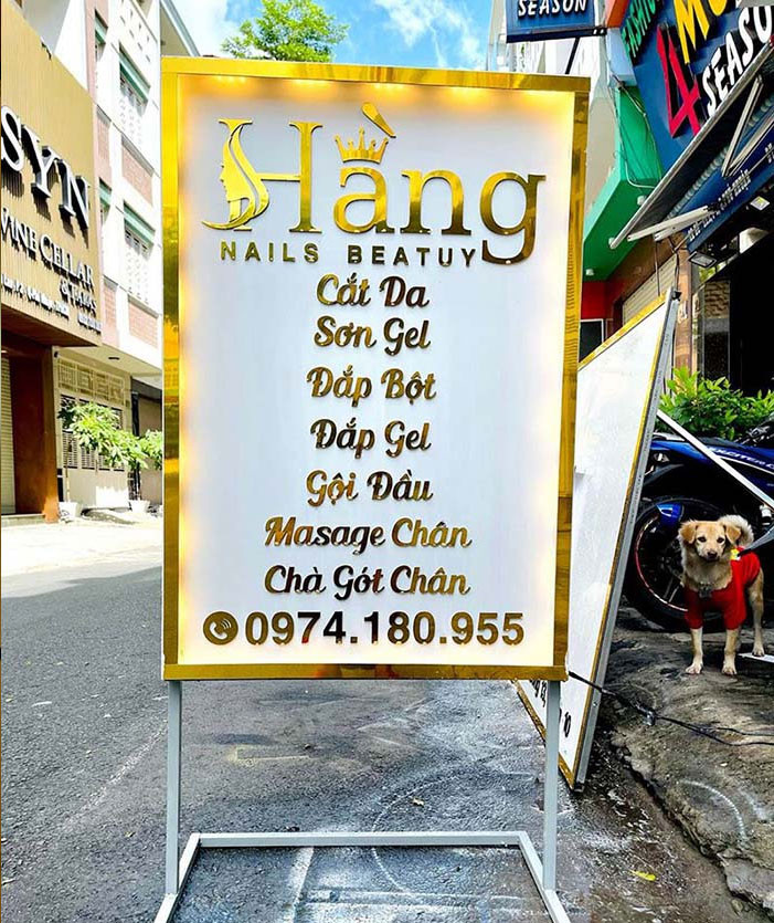 Mẫu biển vẫy tiệm spa đẹp