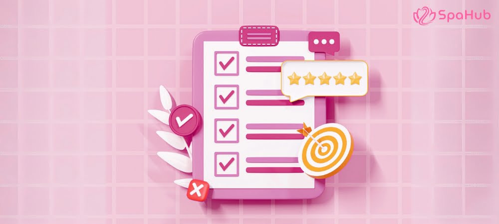 Mẫu phiếu thông tin khách hàng spa thể hiện các trường dữ liệu cần thiết