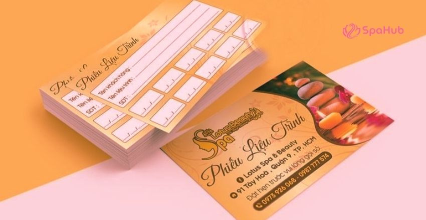 Mẫu thẻ liệu trình spa sang trọng 2
