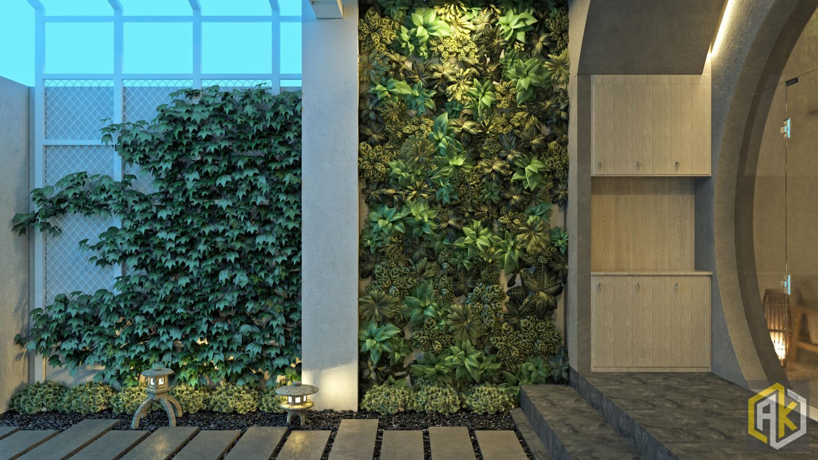 Mẫu thiết kế spa mini nhỏ đẹp phong cách Nhật Bản với nội thất gỗ