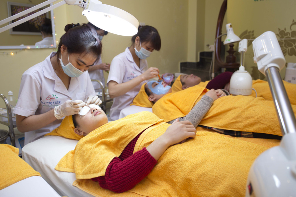 Môi trường học tập và thực hành chuyên nghiệp tại Doctor Kiệm Spa, trung tâm dạy nghề spa uy tín