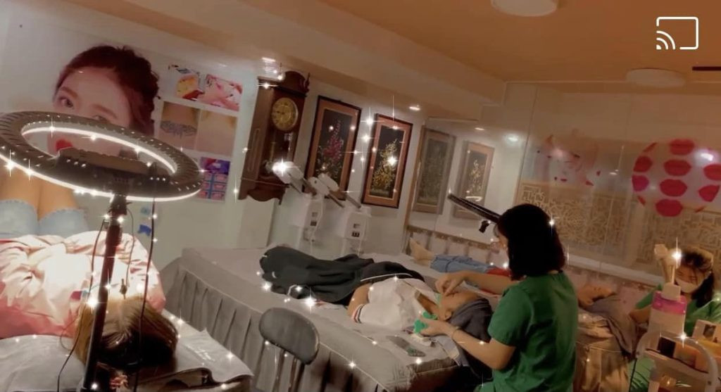 Một góc không gian làm đẹp chuyên nghiệp tại spa