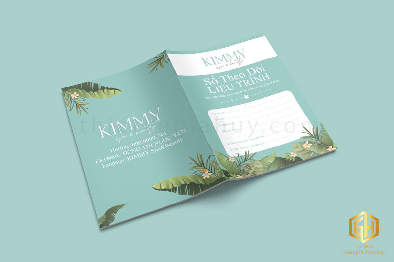 Sổ theo dõi liệu trình spa chuyên nghiệp mẫu 1