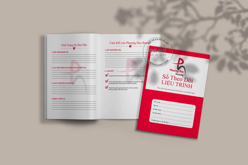 Sổ theo dõi liệu trình spa chuyên nghiệp mẫu 2