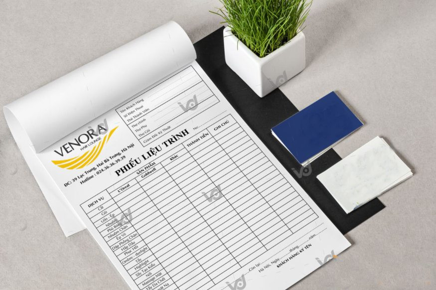 Sổ theo dõi liệu trình spa chuyên nghiệp mẫu 3