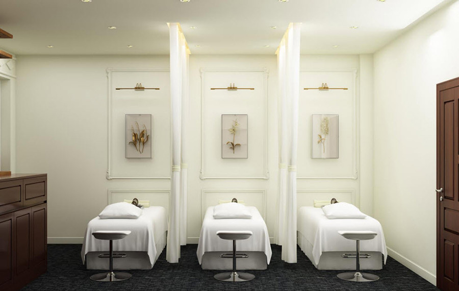 Sử dụng nội thất tiện nghi, đa năng khi thiết kế spa mini nhỏ đẹp