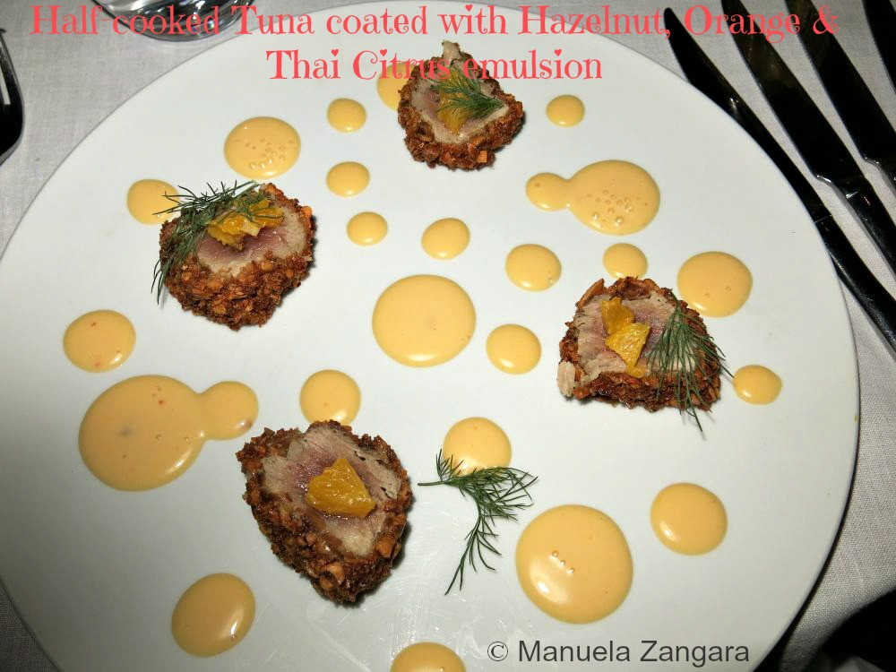 Tartare cá ngừ với bơ và gia vị, món khai vị tươi ngon tại Iriatai, Hilton Bora Bora Nui Resort &amp; Spa