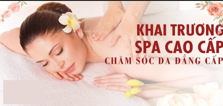 Thiệp chúc mừng khai trương spa sang trọng với hoa và thông điệp may mắn