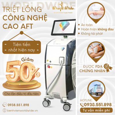 Thiết bị triệt lông nách công nghệ cao đang được sử dụng tại spa