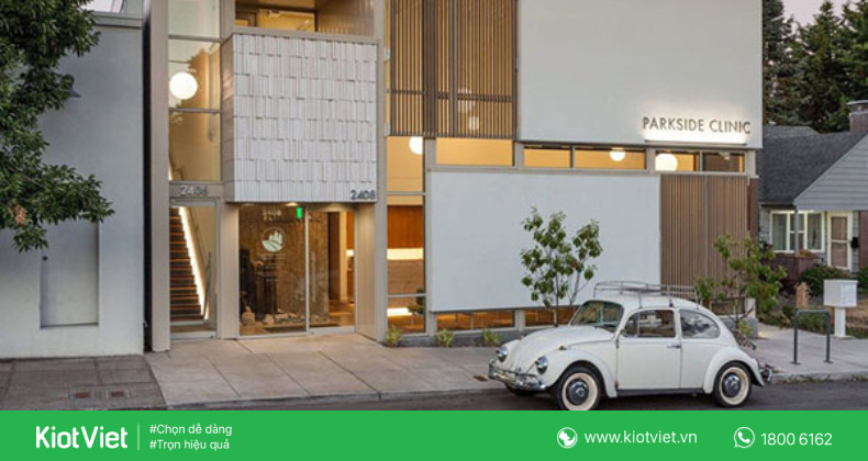 Thiết kế nội thất sang trọng cho mặt bằng kinh doanh spa, minh họa một không gian tiếp đón khách hàng lý tưởng khi setup spa.