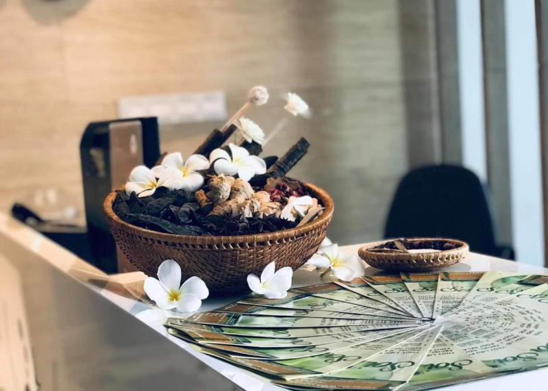 Thiết kế tối giản, gần gũi thiên nhiên tại Sỏi Spa quận 7, mang phong cách Nhật Bản