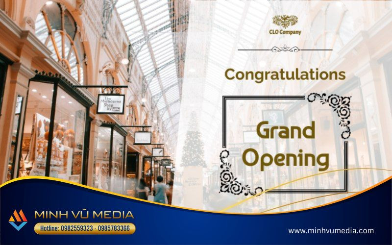 Thư mời khai trương spa sử dụng hình ảnh và biểu trưng tự nhiên