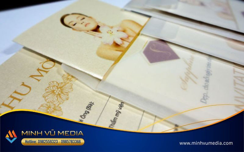 Thư mời khai trương spa với hình ảnh phù hợp và ấn tượng