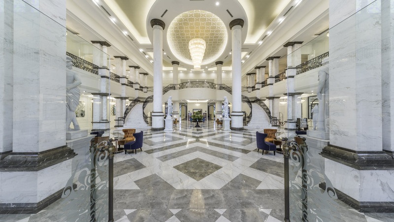 Tổng thể Vinpearl Resort &amp; Spa Long Beach với các biệt thự và không gian xanh