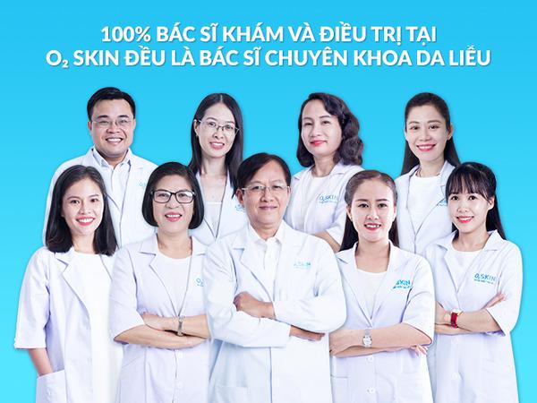 Đội ngũ chuyên gia tại phòng khám Da liễu O2 Skin, địa chỉ spa trị mụn cho nam đáng tin cậy