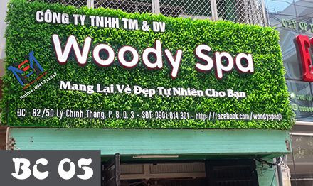 Trang trí không gian Spa với cỏ nhân tạo ấn tượng