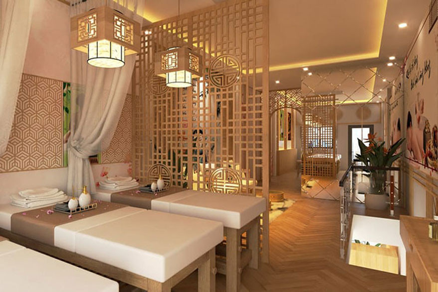 Ưu tiên sự đơn giản khi thiết kế spa mini nhỏ đẹp