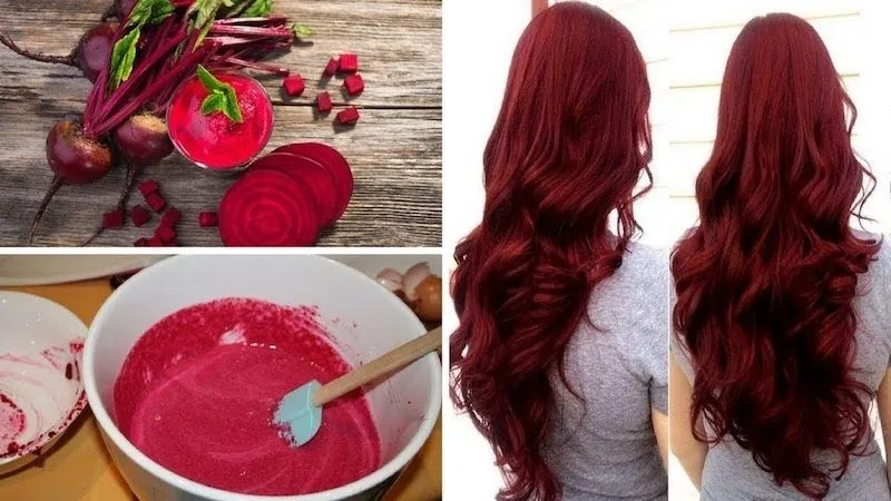 Nhuộm tóc hung đỏ với cà rốt và củ dền