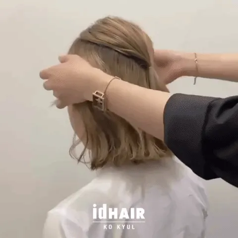 Hướng dẫn xoắn tóc nửa đầu cho tóc ngắn - Xoắn và kéo lỏng