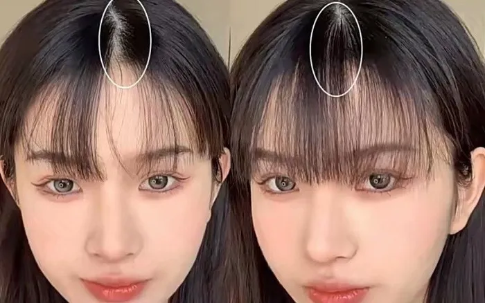 Phụ nữ đang được tư vấn hoặc thực hiện dịch vụ chăm sóc tóc chuyên nghiệp