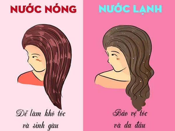 Nhiệt độ nước gội đầu lý tưởng giúp kiểm soát dầu nhờn cho tóc dầu