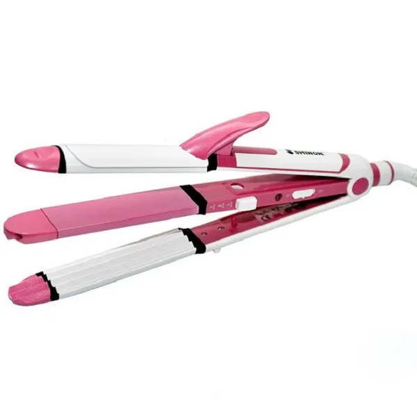 Quy trình chia tóc và chuẩn bị dùng máy uốn tóc 3 in 1