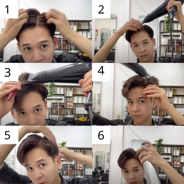 Cách Vuốt Tóc 6 4 Kiểu Comma Hair Hoàn Hảo