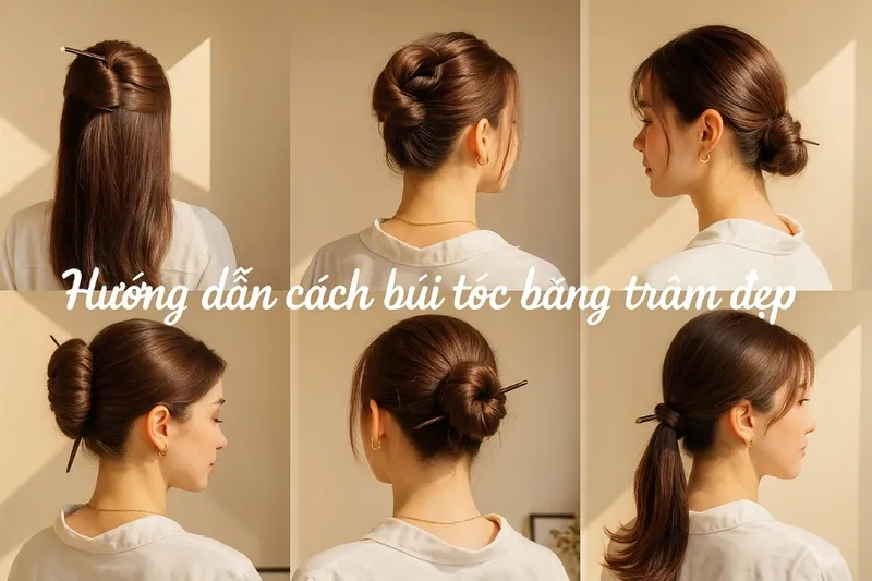Hướng Dẫn Cách Búi Tóc Bằng Trâm Đẹp Dễ Làm (Kỹ Thuật Cố Định Tóc)