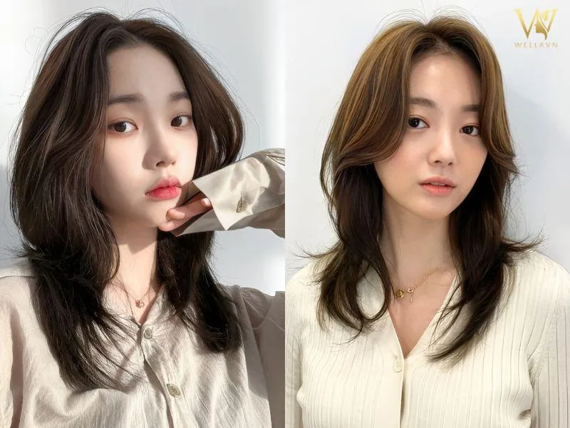 Hướng dẫn cách cắt tóc mái 2 bên thái dương bằng kỹ thuật kéo chéo để tạo độ dốc layer tự nhiên và mềm mại, ôm lấy xương gò má