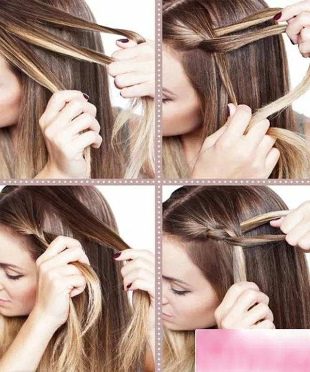 Tóc tết mái điệu đà, làm nổi bật khuôn mặt và xử lý gọn gàng phần tóc mái dài