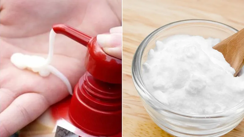 Sử dụng Baking soda và dầu gội trị gàu có tác dụng đánh bay màu tóc nhuộm một cách hiệu quả, làm sạch sâu