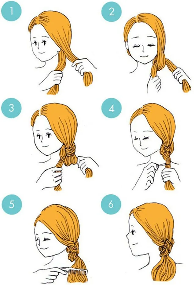 Tóc đuôi ngựa thắt nút cá tính tạo nên một điểm nhấn độc đáo và gọn gàng cho kiểu buộc tóc dài