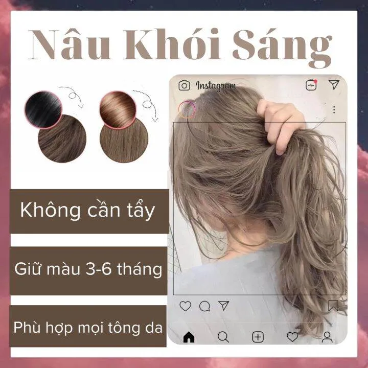 Chăm sóc tóc nhuộm nâu khói bằng các sản phẩm chuyên dụng, giữ màu lâu phai và tóc chắc khỏe