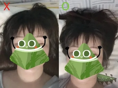 Để tóc trên đỉnh đầu khi ngủ giúp giữ độ phồng cho chân tóc