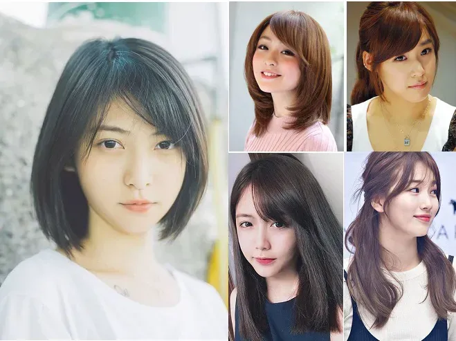 Tóc mái xéo đa dạng với nhiều kiểu mẫu khác nhau