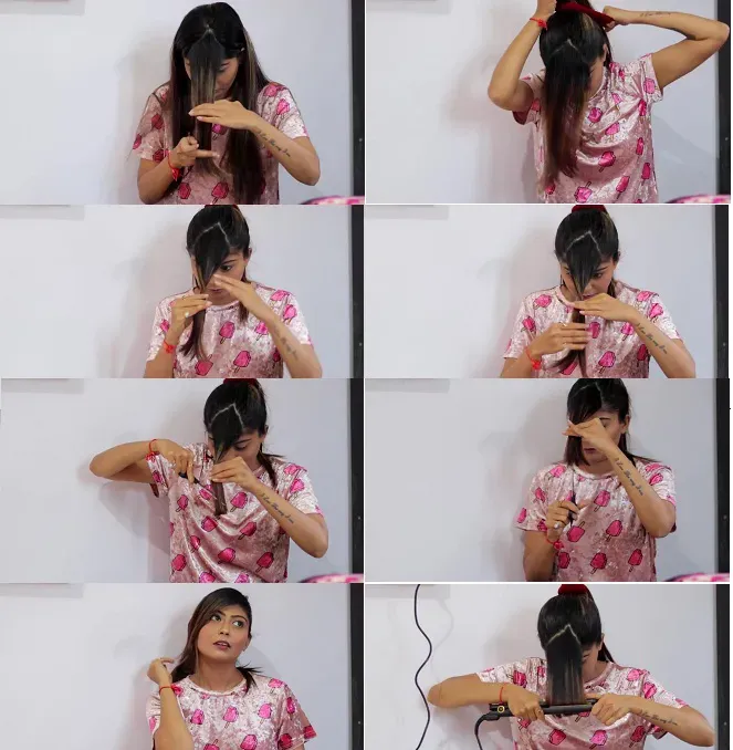 Các bước hướng dẫn cắt kiểu mái xéo dài