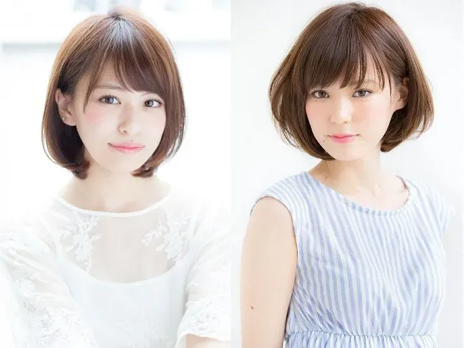 Mái xéo thưa kết hợp tóc ngắn trẻ trung, nữ tính