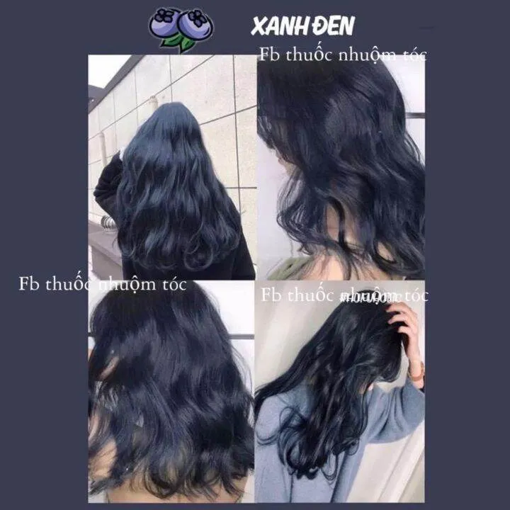 Hình ảnh cô gái đang cầm bộ dụng cụ nhuộm tóc tự nhuộm tại nhà