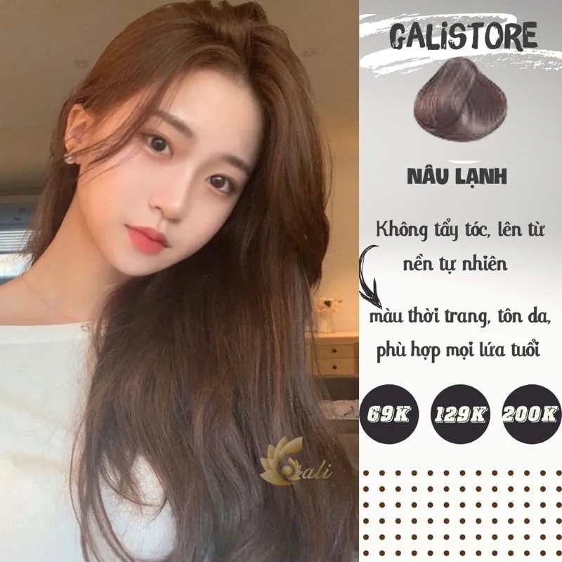 Màu Nâu Lạnh không tẩy là lựa chọn hoàn hảo cho những ai muốn thay đổi phong cách