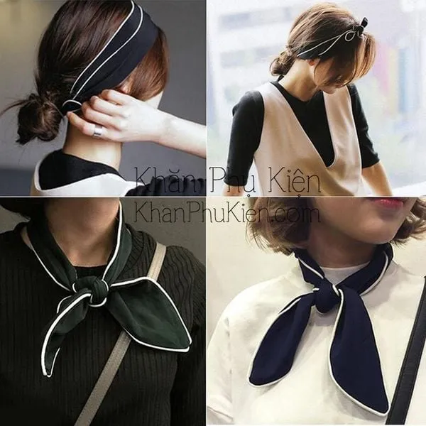 Vòng khăn turban quanh trán và thắt nút sau gáy thì bạn đã trở nên nổi bật hơn