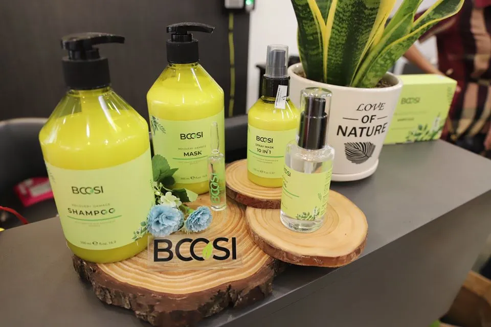 Sản phẩm chăm sóc tóc Bcosi với công nghệ Nano extra giúp phục hồi đuôi tóc khô xơ