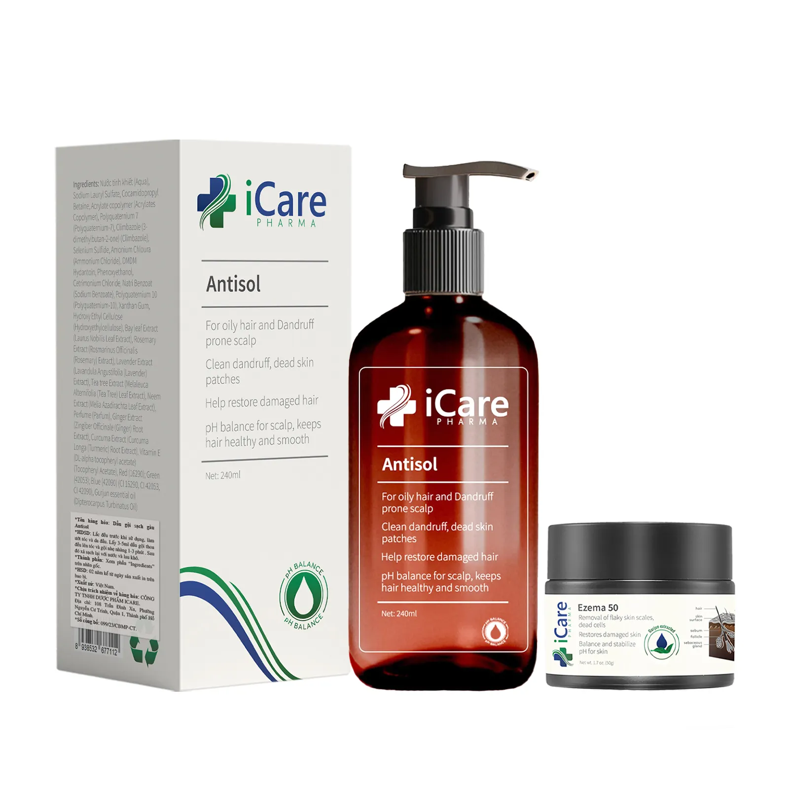 Dầu gội thảo dược trị gàu Antisol