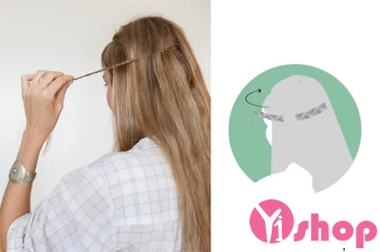 Học cách tết tóc mái viền theo kiểu kéo ngang cổ điển giúp tạo vẻ đẹp thanh lịch