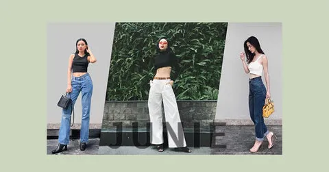Phối áo croptop quần lưng cao