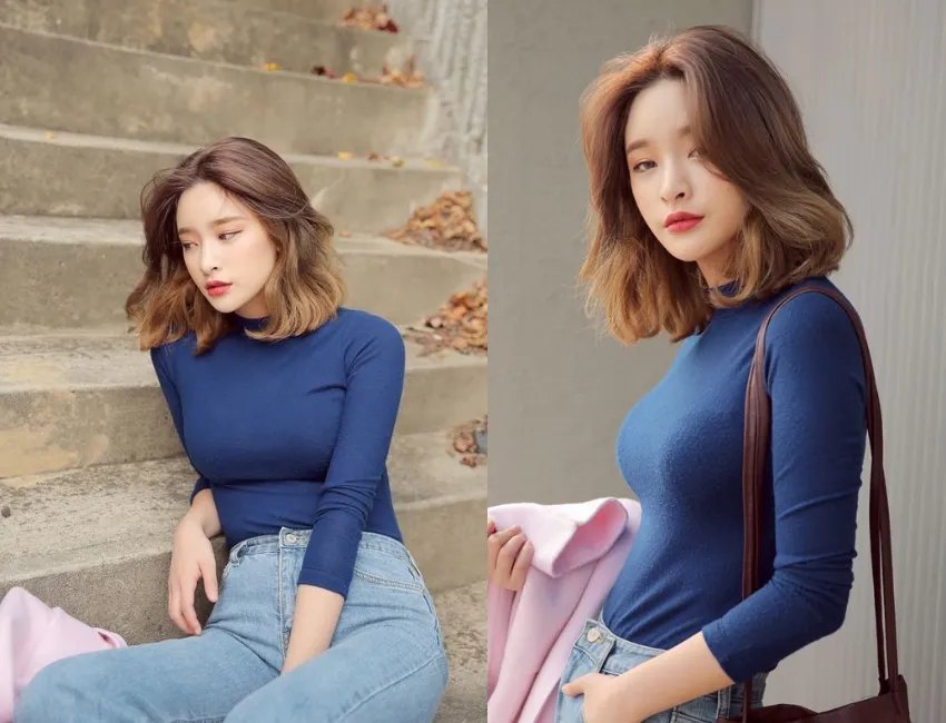 Tóc sóng lơi cuốn hút, nữ tính, không cầu kỳ.