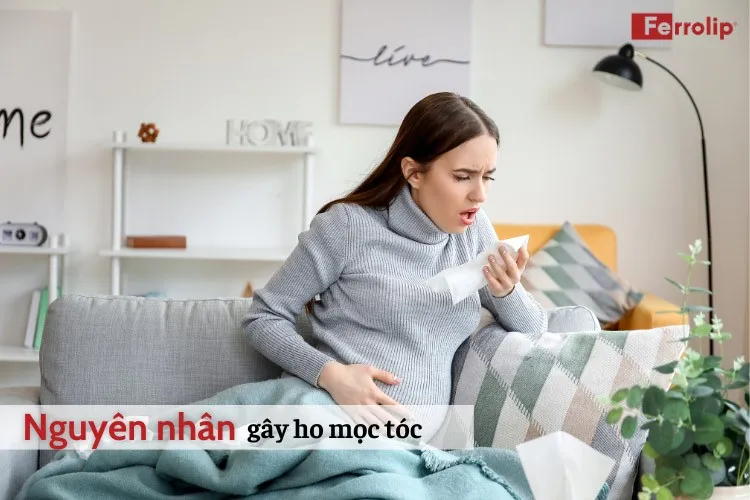 Bà bầu bị ho mọc tóc