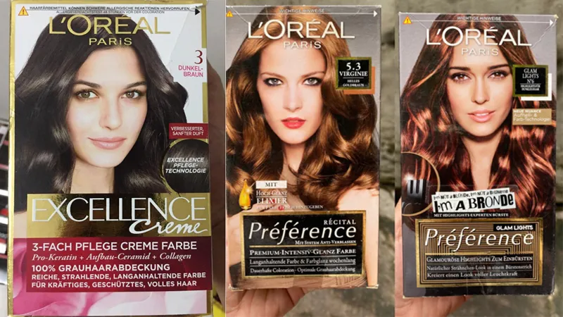 Bảng màu nhuộm tóc L'Oréal đa dạng