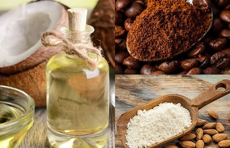 Dưỡng tóc bằng cà phê kết hợp dầu dừa giúp tăng cường độ ẩm và sự mềm mượt